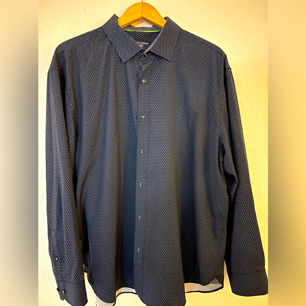 Society of Threads XXL navy Blue dress shirt